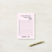 リストする花嫁結婚の数 ポストイット (デスク上)