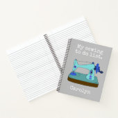 リストする裁縫、ヴィンテージ裁縫マシン、名前 ノートブック (内部)