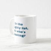 リストにいけな引用文おもしろいクリスマスコーヒー コーヒーマグカップ (正面左)