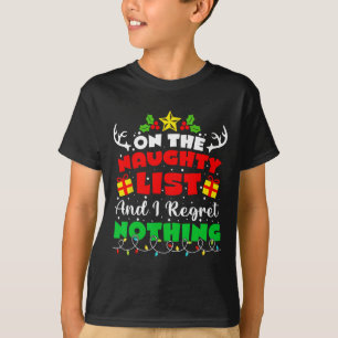 リストにいけな載って、私は何も後悔しないおもしろいクリス Tシャツ