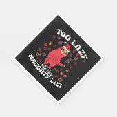 リストには怠惰いけなすぎるおもしろいクリスマス スタンダードランチョンナプキン (角)