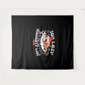 リストには怠惰いけなすぎるおもしろいクリスマス タペストリー (正面(横))