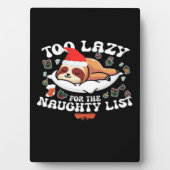 リストには怠惰いけなすぎるおもしろいクリスマス フォトプラーク (正面)