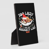 リストには怠惰いけなすぎるおもしろいクリスマス フォトプラーク (側面)