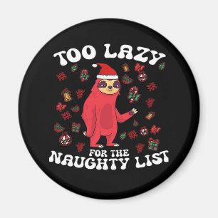 リストには怠惰いけなすぎるおもしろいクリスマス マグネット