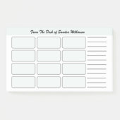 リストによって整頓されているオフィスのモノグラムをするため ポストイット (正面)