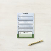 リストに役立つ |サスカチュワンのフィールド |写真 ポストイット (デスク上)