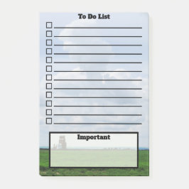 リストに役立つ |サスカチュワンのフィールド |写真 ポストイット