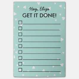 リストに載せるために小さなハートを行う | 名前をカスタムする ポストイット