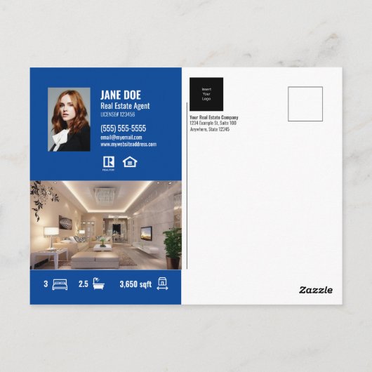 リストに載った！- Blue Metro – はがき (裏面)