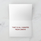 リストに載っているサンタさんからもらったいけなもの シーズンカード (内部)