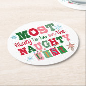 リストに載る可能性が最も高いけない ラウンドペーパーコースター (アングル)