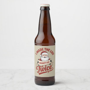 リストに2回載ったわ ナウティクリスマス サンタ ビールラベル