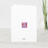 リストのおもしろいなギフトをする幸せなバレンタインデーカード シーズンカード (裏面)