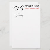 リストのテンプレートをするために直面される厳格 便箋 (正面/裏面)