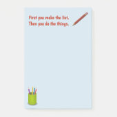 リストのメモ帳を作って下さい ポストイット (正面)