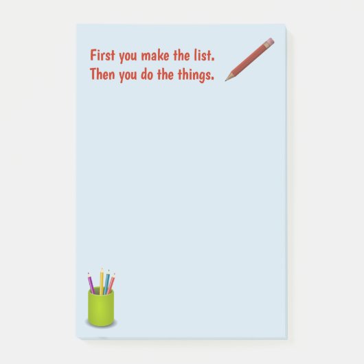 リストのメモ帳を作って下さい ポストイット (正面)