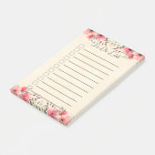 リストのモダンな書道の花の芸術の議題をするため ポストイット (アングル)