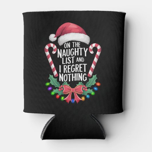 リストの上いけなで、私はクリスマスを後悔しない 缶クーラー (正面)