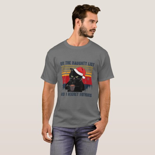 リストの上いけなで、私はクリスマスを後悔しない Tシャツ (正面フル)