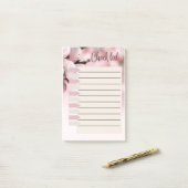 リストの確認 ポストイット (デスク上)