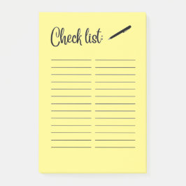 リストの確認 ポストイット