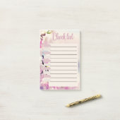 リストの確認 ポストイット (デスク上)