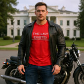 リストは存在する (白文字) Tシャツ
