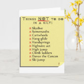 リストをしないため カード (黄色い花)