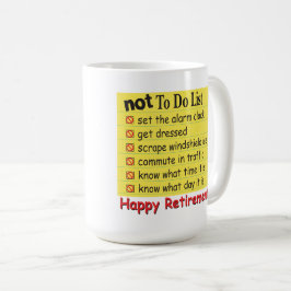 リストをしない幸せな退職 コーヒーマグカップ