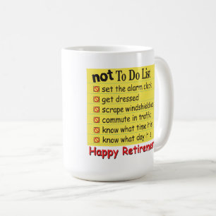 リストをしない幸せな退職 コーヒーマグカップ