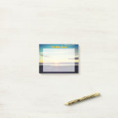 リストをする日没 ポストイット (デスク上)