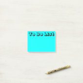 リストをする淡いブルーの| ポストイット (デスク上)