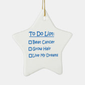 リストをする蟹座の生存者 セラミックオーナメント (右)