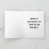 リストを作っいけなた。 サンキューカード (内部)