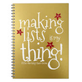 リストを作るのは私の事だ、サンタいけなスか素敵 ノートブック (正面)