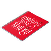 リストを作るのは私の事だ、サンタいけなスか素敵 ノートブック (左側)