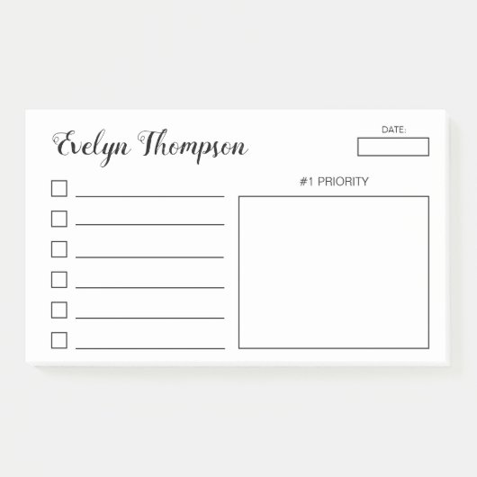 [リストを作成するには]チェックボックス付箋 ポストイット (正面)