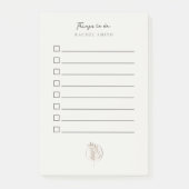 リストを作成するにはtwigを押す ポストイット (正面)