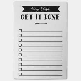 リストを作成する |矢印 |名前をカスタムする ポストイット