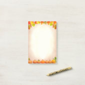 リストを実行するには、紅葉とカボチャをスクロール ポストイット (デスク上)