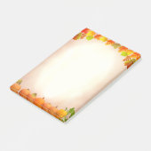 リストを実行するには、紅葉とカボチャをスクロール ポストイット (アングル)