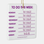 リストを実行するには： YOGA セラミックオーナメント (右)