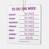 リストを実行するには： YOGA セラミックオーナメント (左)