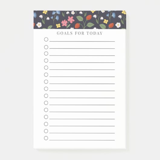 リストを実行する毎日、優先順位リストイチゴ ポストイット (正面)