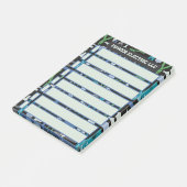 リストを実行する電気技師のチェックリスト ポストイット (アングル)