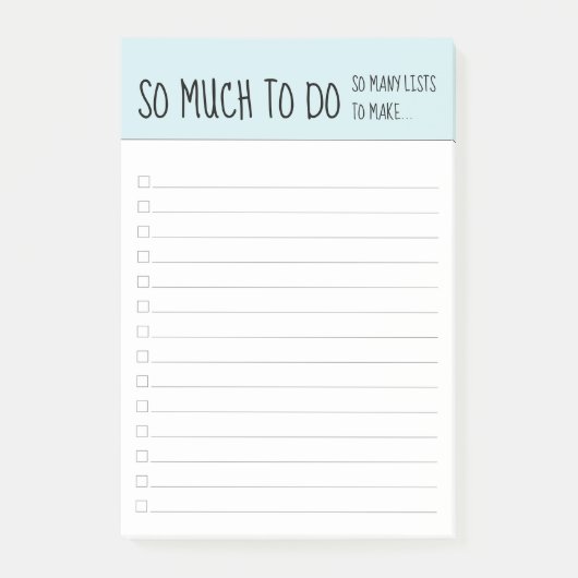 リストを行うおもしろいために非常に ポストイット (正面)