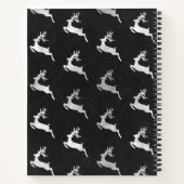 リストを行うクリスマストナカイ黒い黒板 ノートブック (裏面)