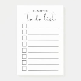 リストを行うミニマリスト ポストイット