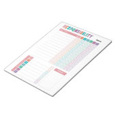 リストを行う女の子責任 ノートパッド (アングル)